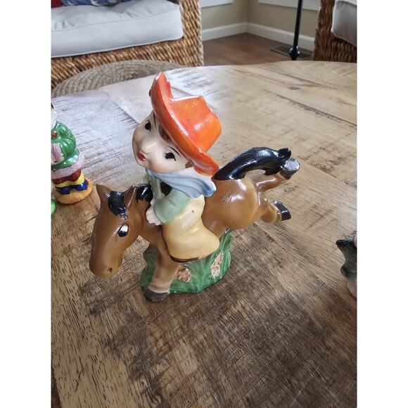 Vintage Japanese Anthropomorphic Salt & Pepper Shaker Lot Of 7 Cork - Picture 12 of 16